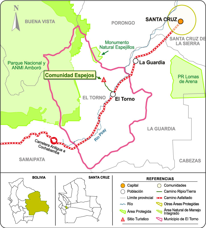 Cómo llegar a la Comunidad Espejos